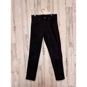 YoungLA Black Distressed Skinny Jeans Men’s 32x30 Ripped Streetwear Denim